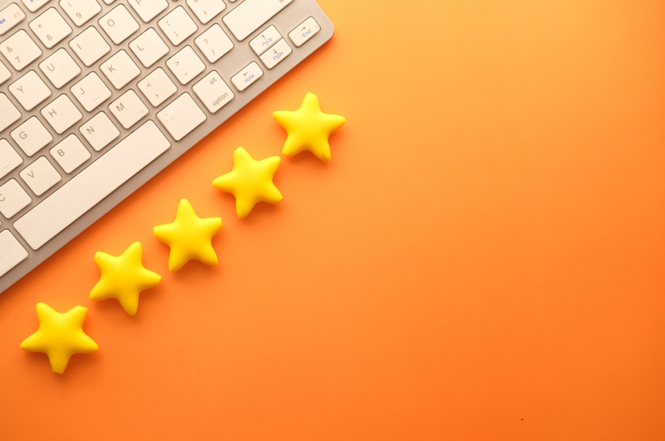 clavier avec 5 etoiles experience client