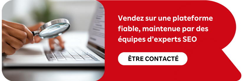 cta rouge seo loupe sur ordinateur